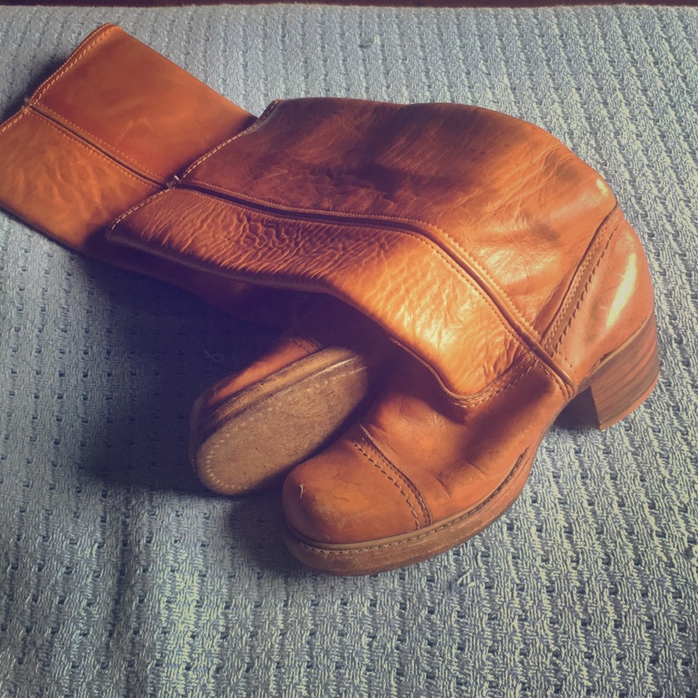 Vintage leather boots